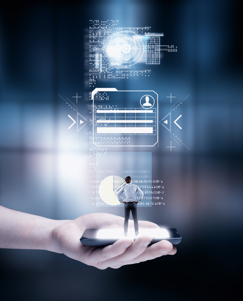 Smartphone digital screen